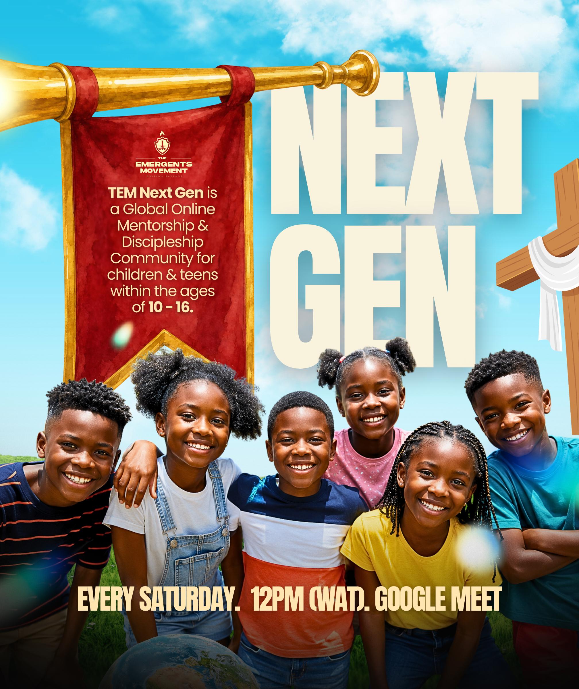 TEM NextGen Saturday — programme flier